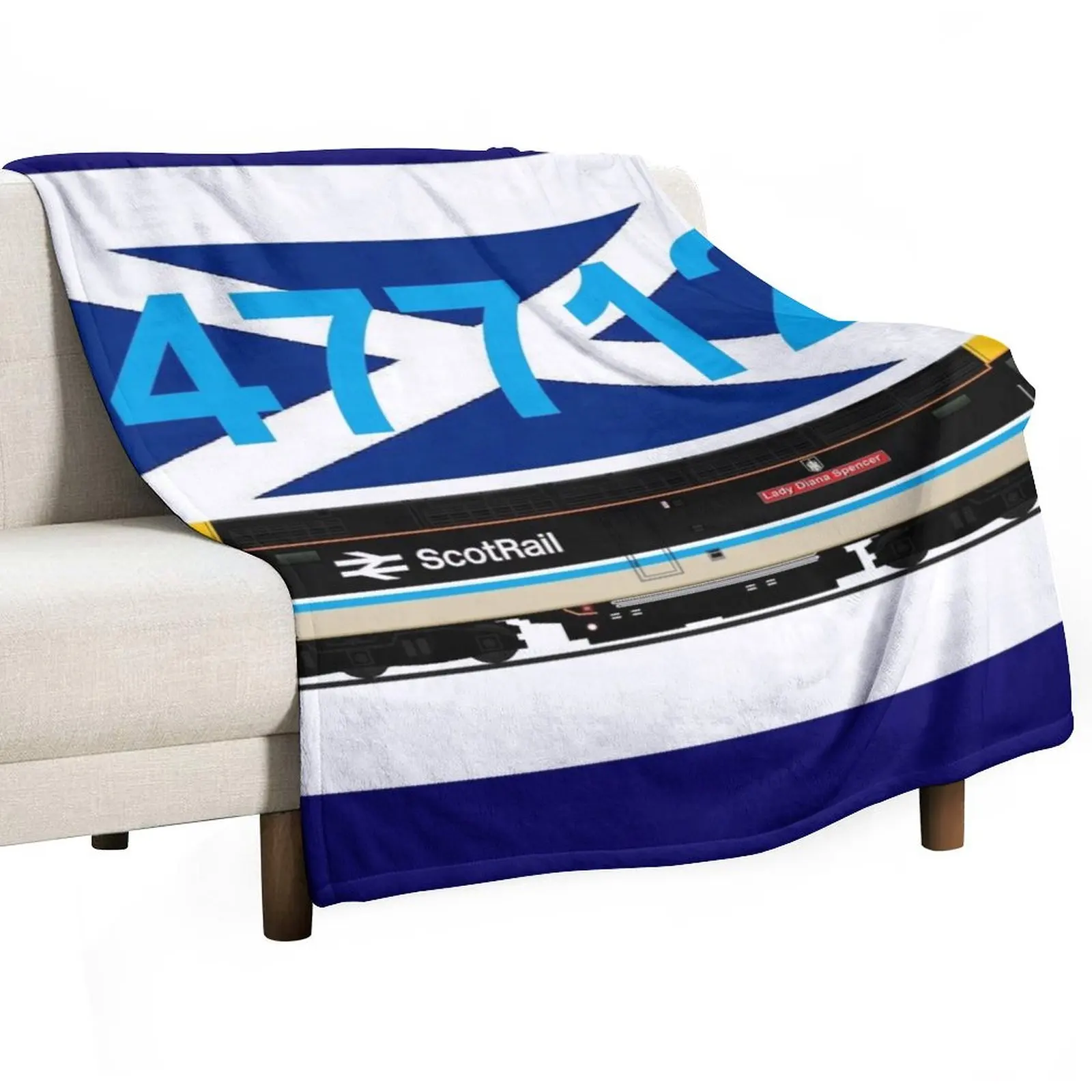 SCOTRAIL CLASS 47 LOCOMOTIVE Throw Blanket Travel Beach Flannel Thin for babies blankets ands Blankets