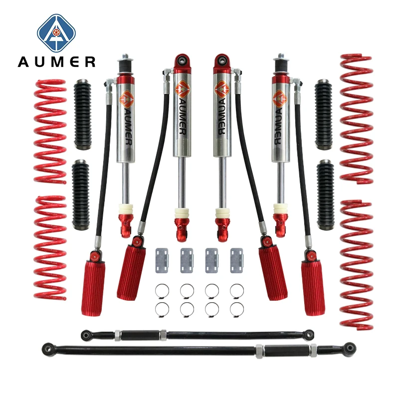 

Комплект регулируемых амортизаторов Aumer JIMNY для внедорожников 4x4, с функцией байпаса, для SUZUKI JIMNY JB74
