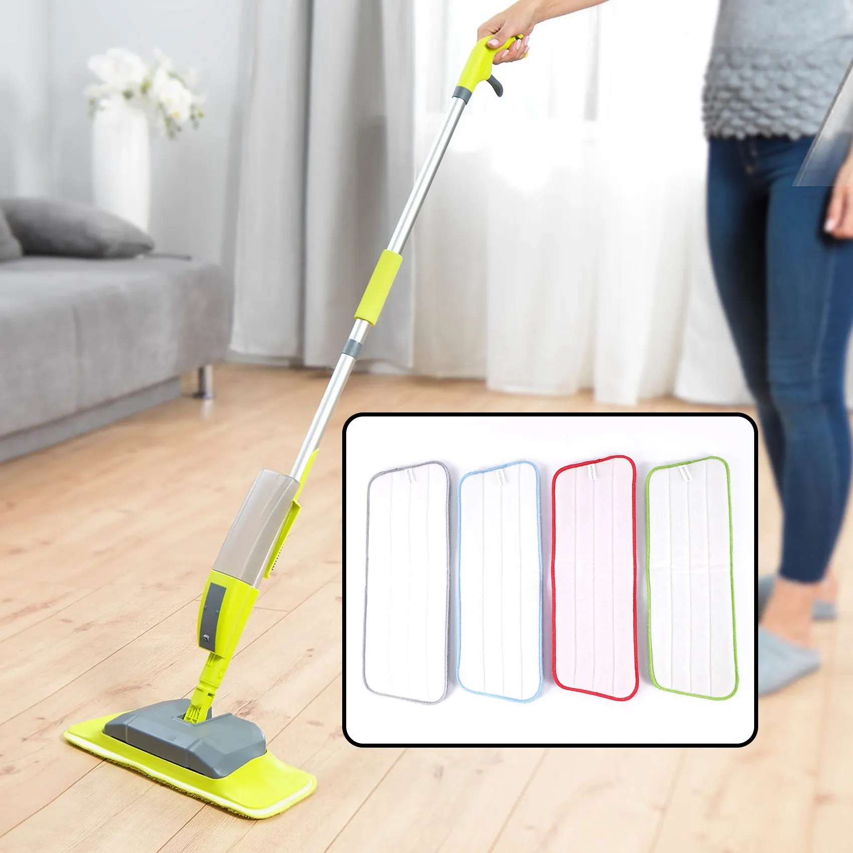 4 pcs Cleaning Mop for Vorfreude Spray Mop and All Spray Mops & Washable Mops