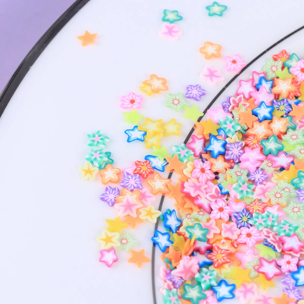1000Pcs Nail Art Decor Polymer Clay Slices Colorful Fruit Patterns DIY Decoration Manicure Tool Nail Beauty Accessories