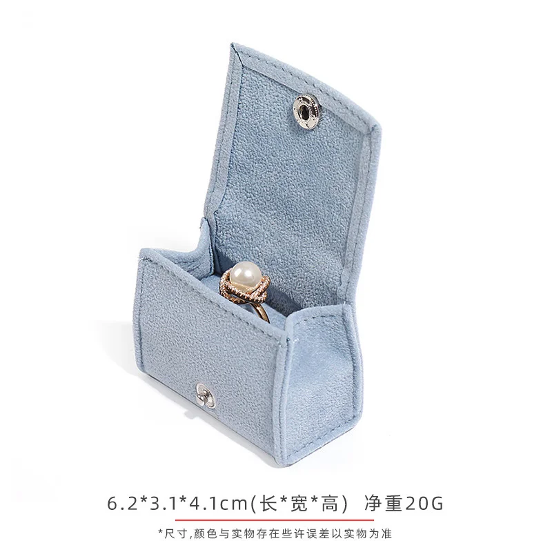 Mini Portable Cloth Bag Jewelry Box Ring Box Ear Studs Earring Box Small Jewelry Earrings Travel Portable Ring Box