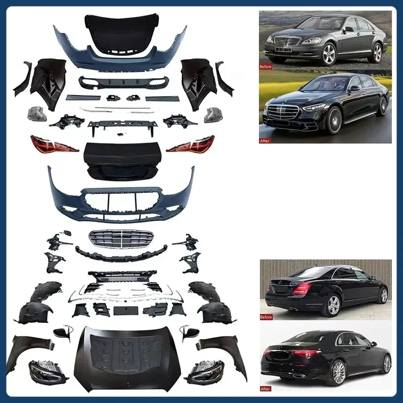 The  Body Kit Upgrades the  S-Class W221 From 2006 to 2013 to the W223 S450 2021+ M Sport