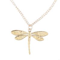 652F Elegant Dragonflies Zircon Pendant Necklace Jewelry Accessory with Adjustable Size Charm Chain for Women Daily Use