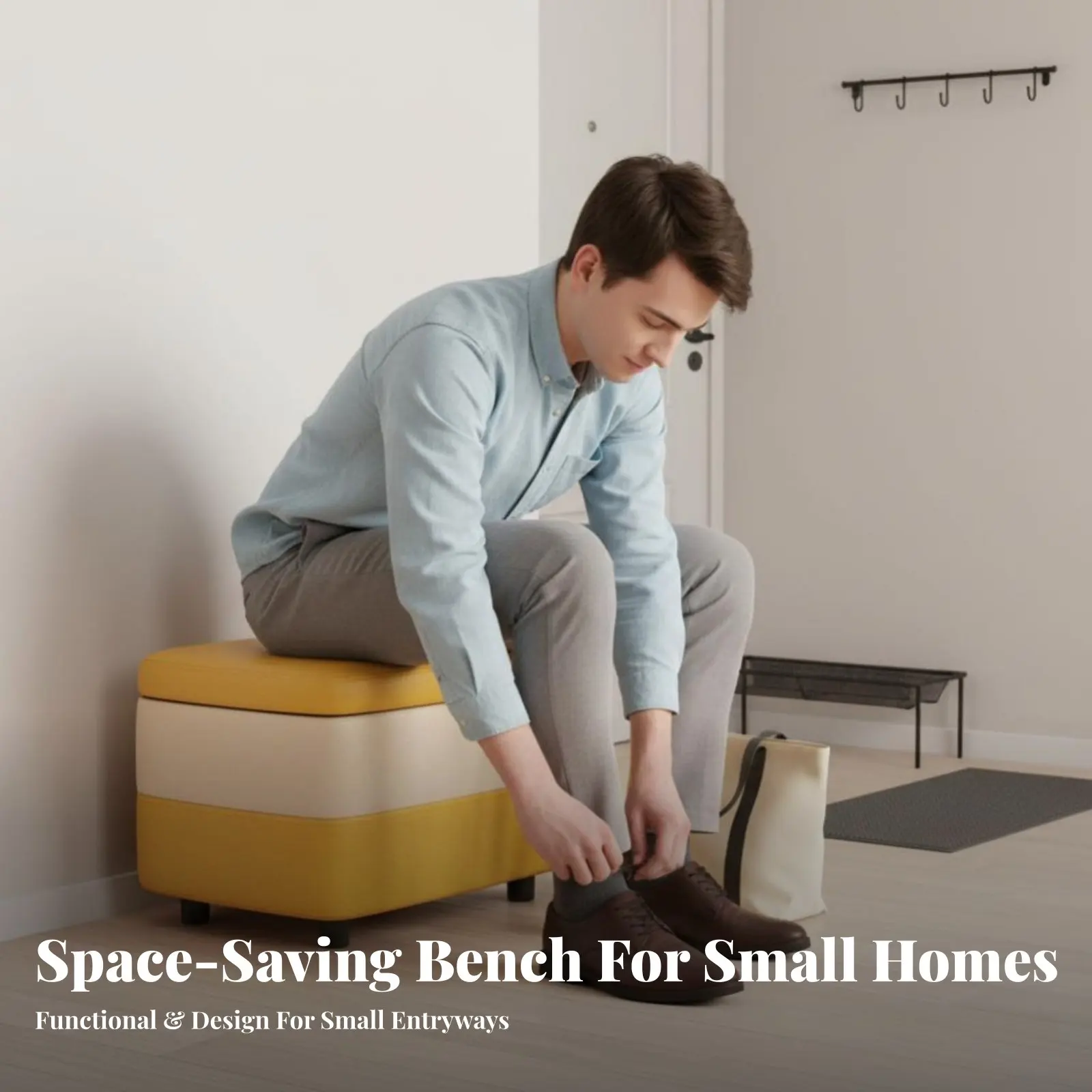 

foldable Storage Cube Multi-Functional Ottoman Space-Saving Padded Lid for Apartment Dwellers, Families, Living Room, Bedroom
