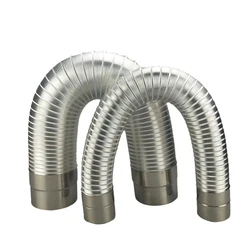 1.5m Length Duct Ventilation Fume Hot Air Steam Exhaust Pipe Various Flexible 5/6/9CM Diameter Exhaust Flexible Pipe Fittings