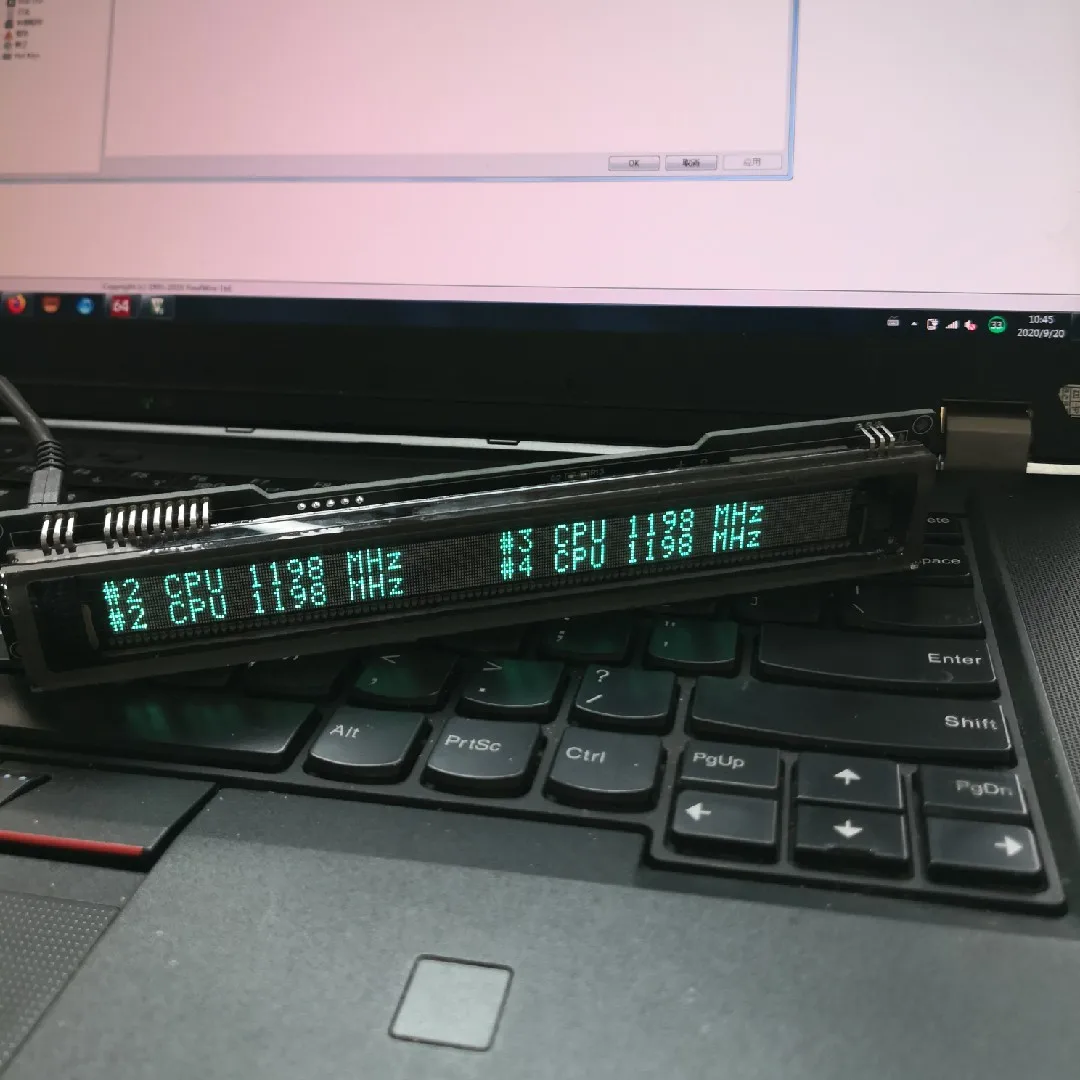 

AIDA64 VFD Display Computer Information Display USB2VFD