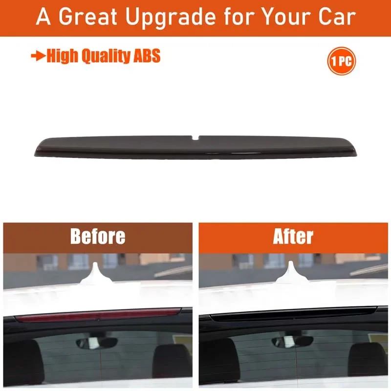 ABS Black 1Pcs For BMW X1 F48 2016-2022  Car styling Car High Brake Light Decorative Cover Sticker Car Exterior Accessories