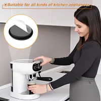 16 patins antidérapants autocollants pour petits appareils de cuisine, pour une glisse facile des cafetières, mixeurs et friteuses à air 4