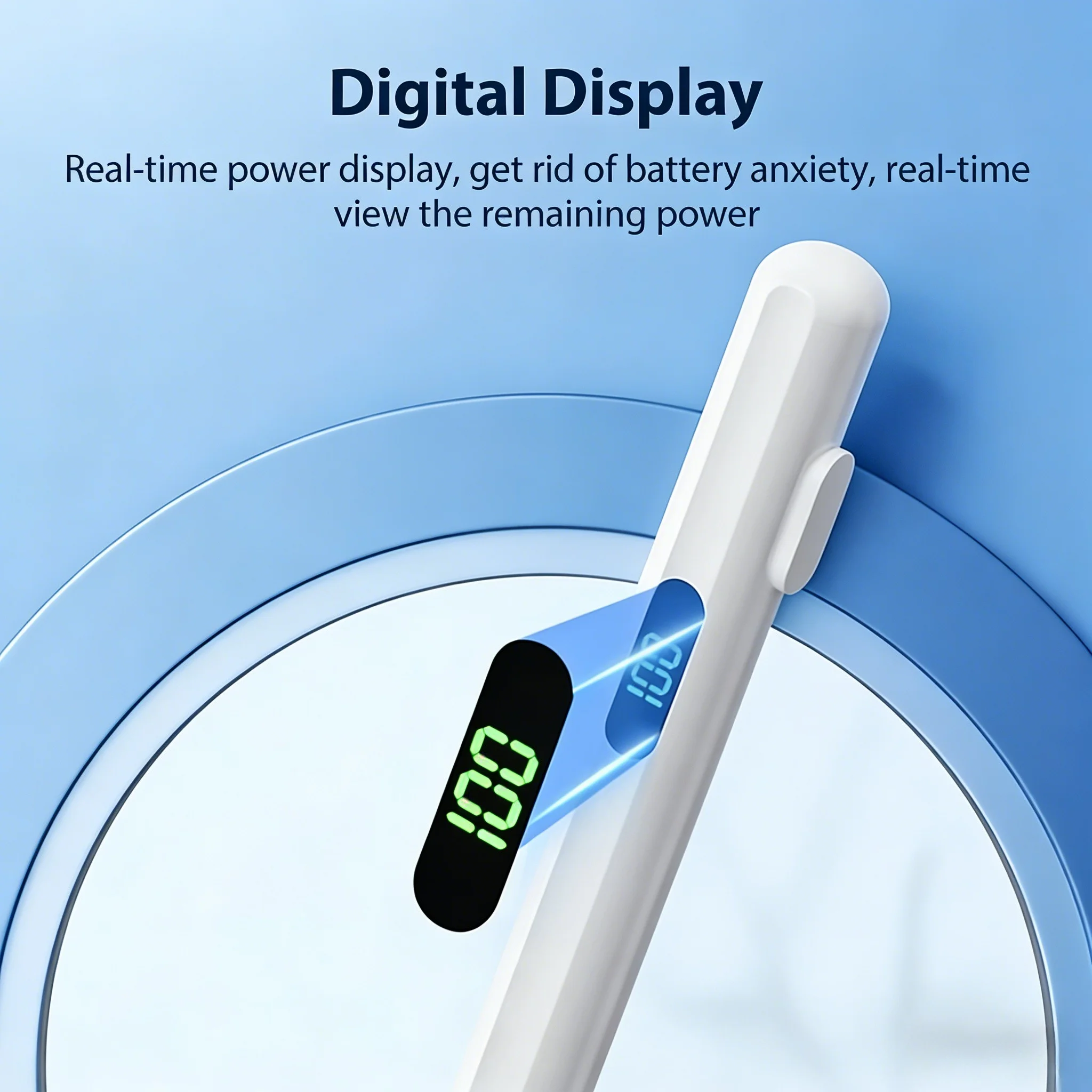 

Стилус для Apple Pencil с LED-индикатором заряда, функцией предотвращения случайных касаний ладонью, совместимый с iPad 2018-2025 годов выпуска