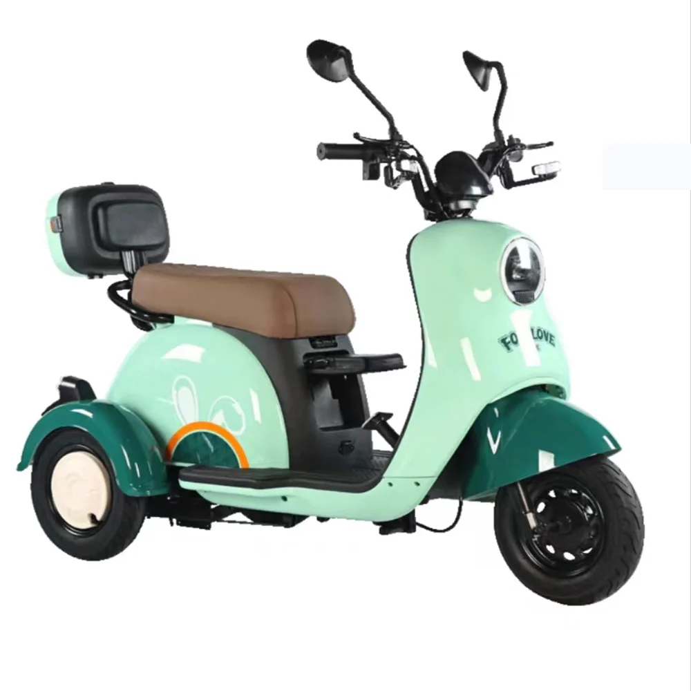 8 Inches 600W Electric Tricycle Lithium Battery Shock Absorption Tticycle with Spotlight Light