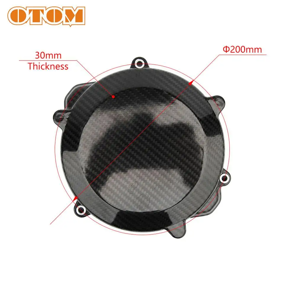 

OTOM Motorcycle Real Carbon Fiber Clutch Case Cover Guard Protector For YAMAHA YZ250 1999-2020 YZ250X 2016-2020 Dirt Pit Bike