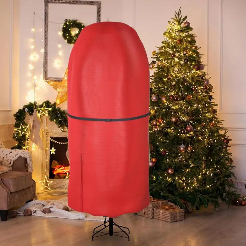 Christmas Tree Storage Bag for Topiary Fake Tree Durable Lightweight Easy Dust Cover Waterproof Upright Big Protective Cover