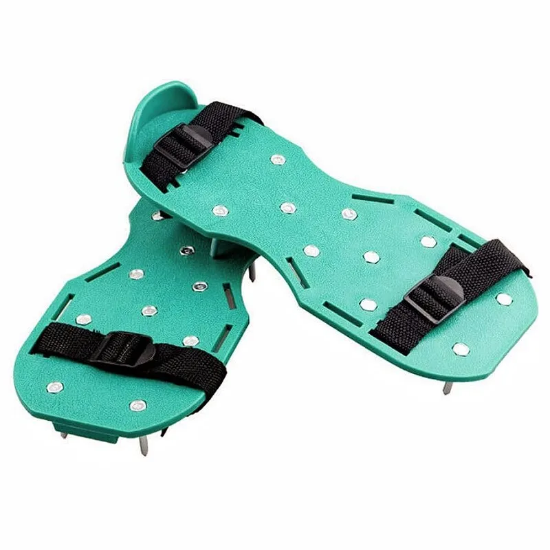 Máquina de afrouxamento de solo de jardim, sapatos para unhas de gramado, epóxi, autonivelante, construção, sapatos infláveis para afrouxamento de solo