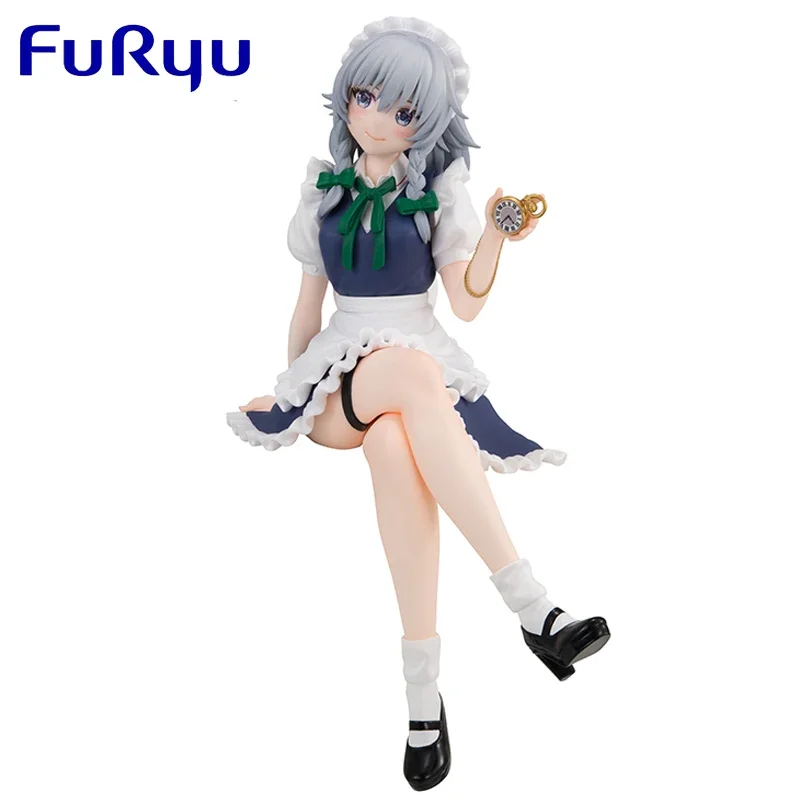 Genuine Original FuRyu Oriental Project Izayoi Sakuya Anime Action Figure PVC 14CM Collectible Model Statuette Ornament Gift Toy