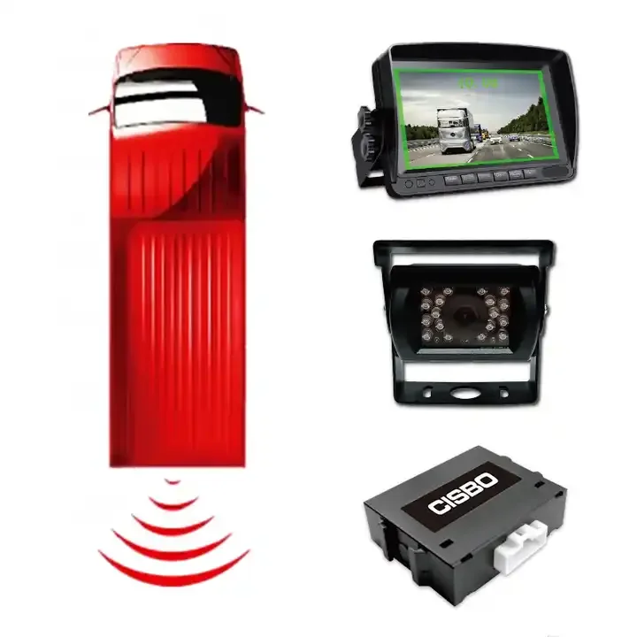 RPW Radar Proximity Warning System with AHD 1080P Truck Reverse Camera and 7 inch LCD Monitor