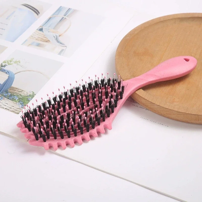 2-piece Comb Set,one Hollowed Out Hair Comb for Wet or Dry Hair,scalp Massage Brush, with Small Claws,special for Real Hair Wigs view 3