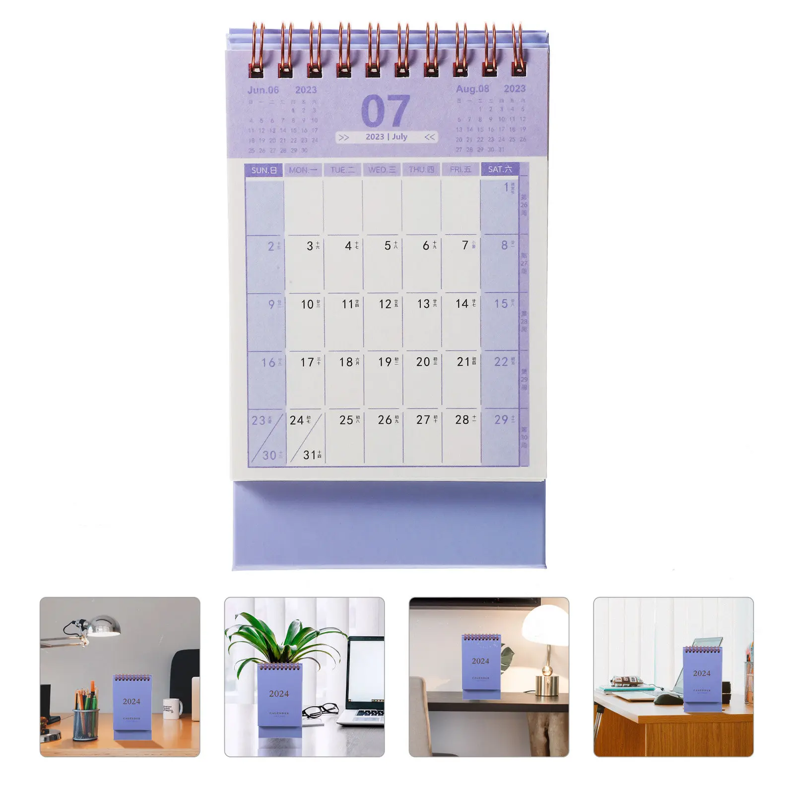 

Monthly Desk Calendar Small Memo Pad Table Stand Flip Desktop Accessories Calendars