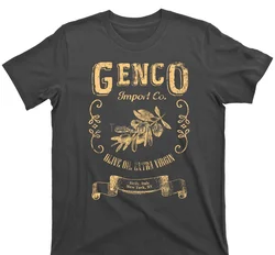 Genco Import Company Olive Oil The Godfather Sopranos Mafia Mob Mobster T Shirt Black Casual Tshirt Men Brand