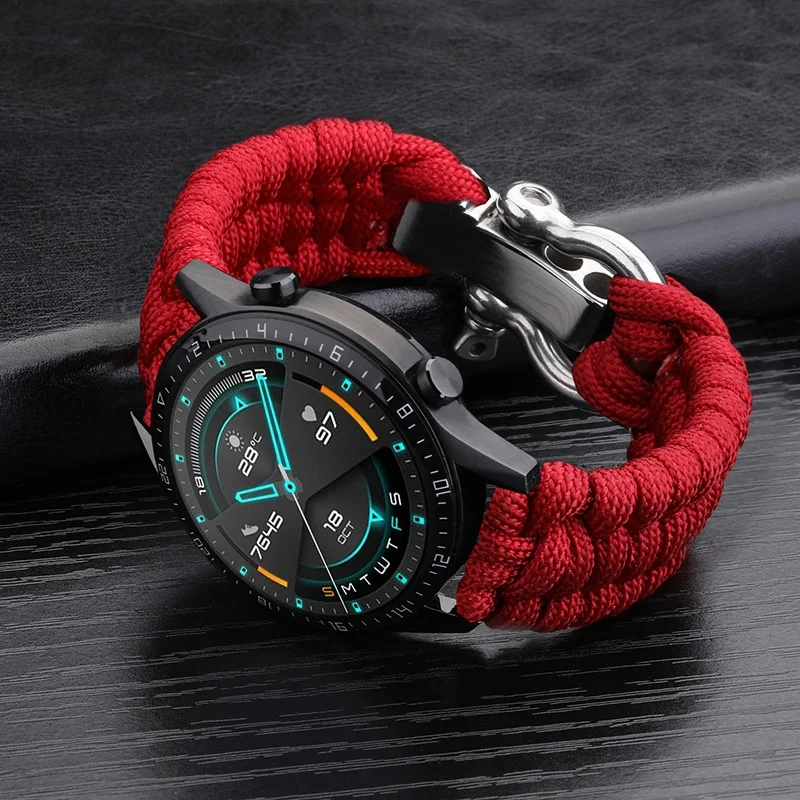 20mm 22mm 24mm Weben Nylon Sport Uhrenarmband für Männer Frauen Universal Uhrenarmband Armband Zubehör mit Werkzeug – Detail 18