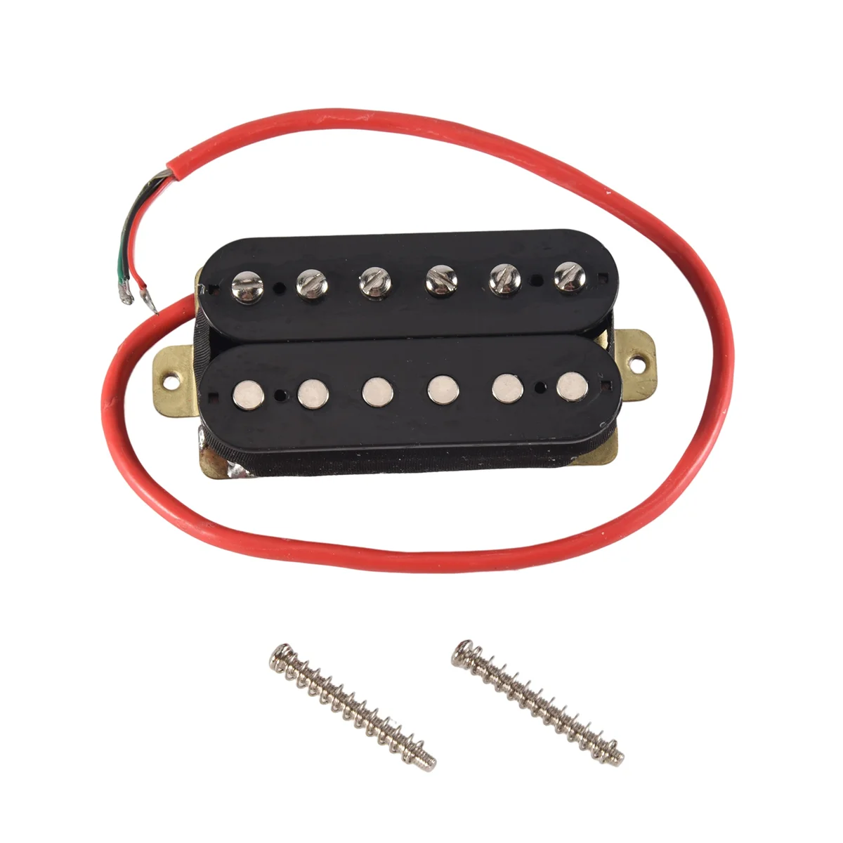 Pastillas Humbucker para guitarra eléctrica, puente Alnico V, negro