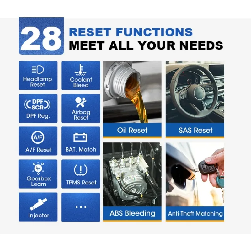 

TOPDON Ad 800Bt Artidiag800 Bt Scanner Obd2 Scan Diagnostic Tool Automotive Car Scanner All