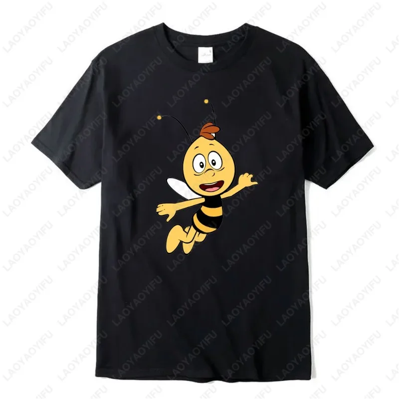 تي شيرت مطبوع من Maya The Bee Para Hombre Y Mujer ملابس غير رسمية ذات طابع شعبي للجنسين ملابس قطنية مريحة للنساء تي شيرت