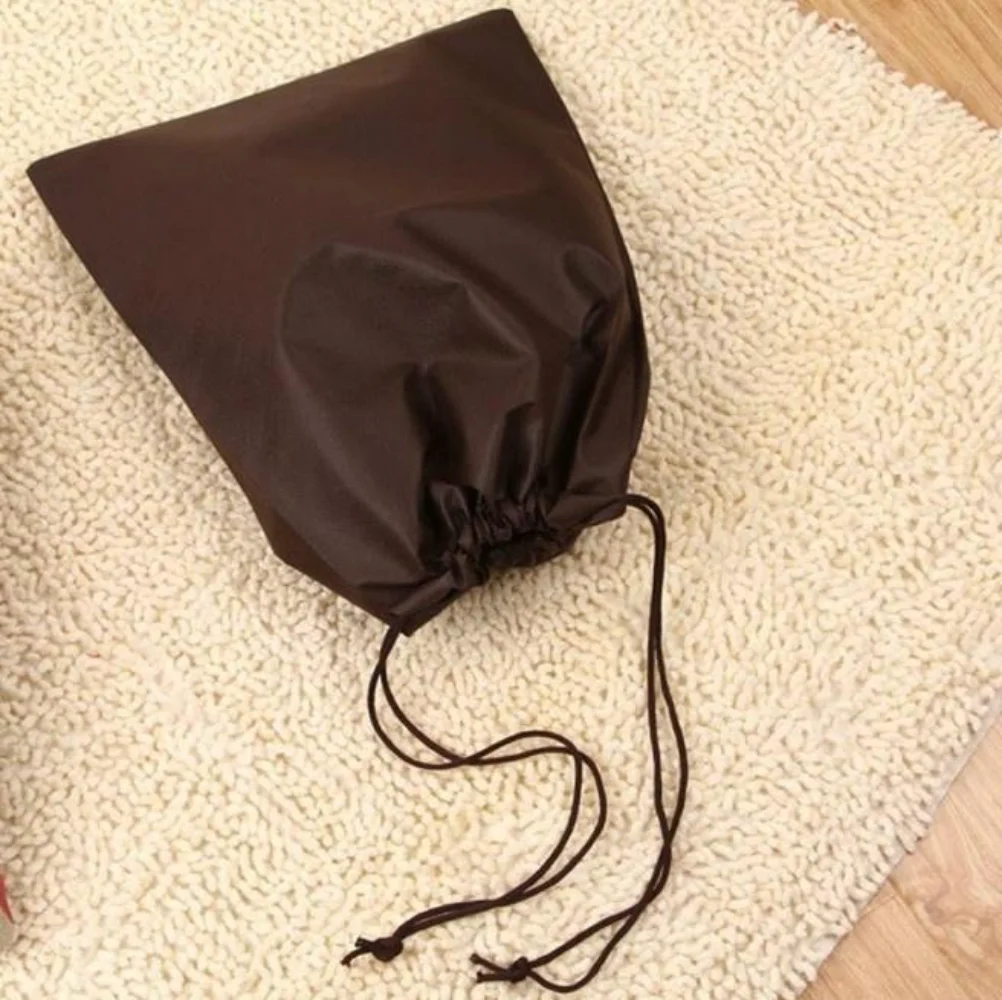 New 5 PCS/Set Shoe Dust Cover Non-woven Fabric Dust Proof Drawstring Storage Bag Non-woven Fabric Color Random Household Items