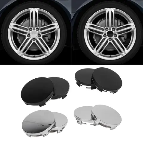 4PCS 60mm Car Wheel Center Hub Cap with Iron Ring Stylish Wheel Tyre Center Rim Hub Cover Universal for Vehicle new 10 best sales bmw wheel cap - №3