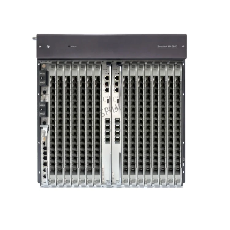 SmartAX MA5800-X15 OLT 10G PON Carrier-Class موثوقية XG-PON XGS-PON GPON OLT 1.6Tbps سعة 512 ONUs معدات الألياف البصرية