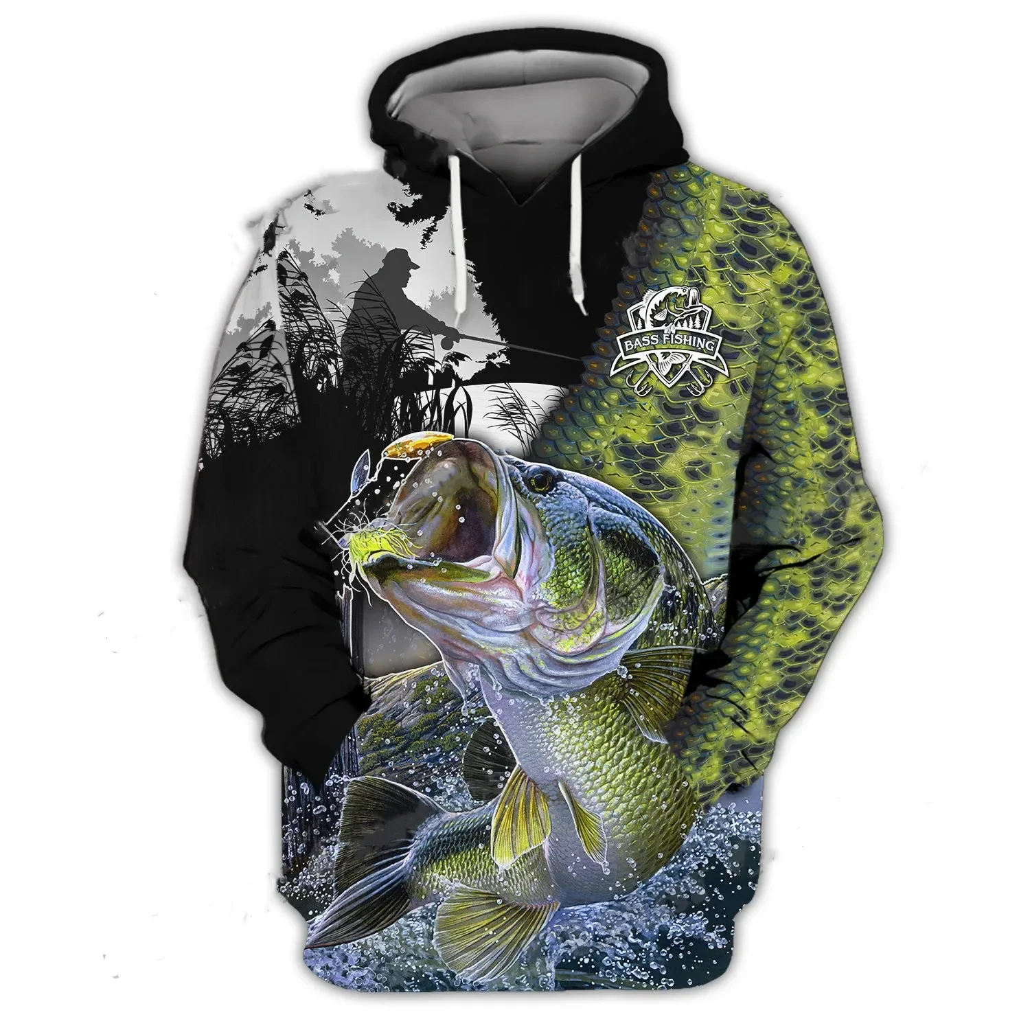 Bass Fishing 3D Printed Men\'s Fashion Hoodies Autumn Unisex Casual Hooded Pullover Gift For Fishing Lover