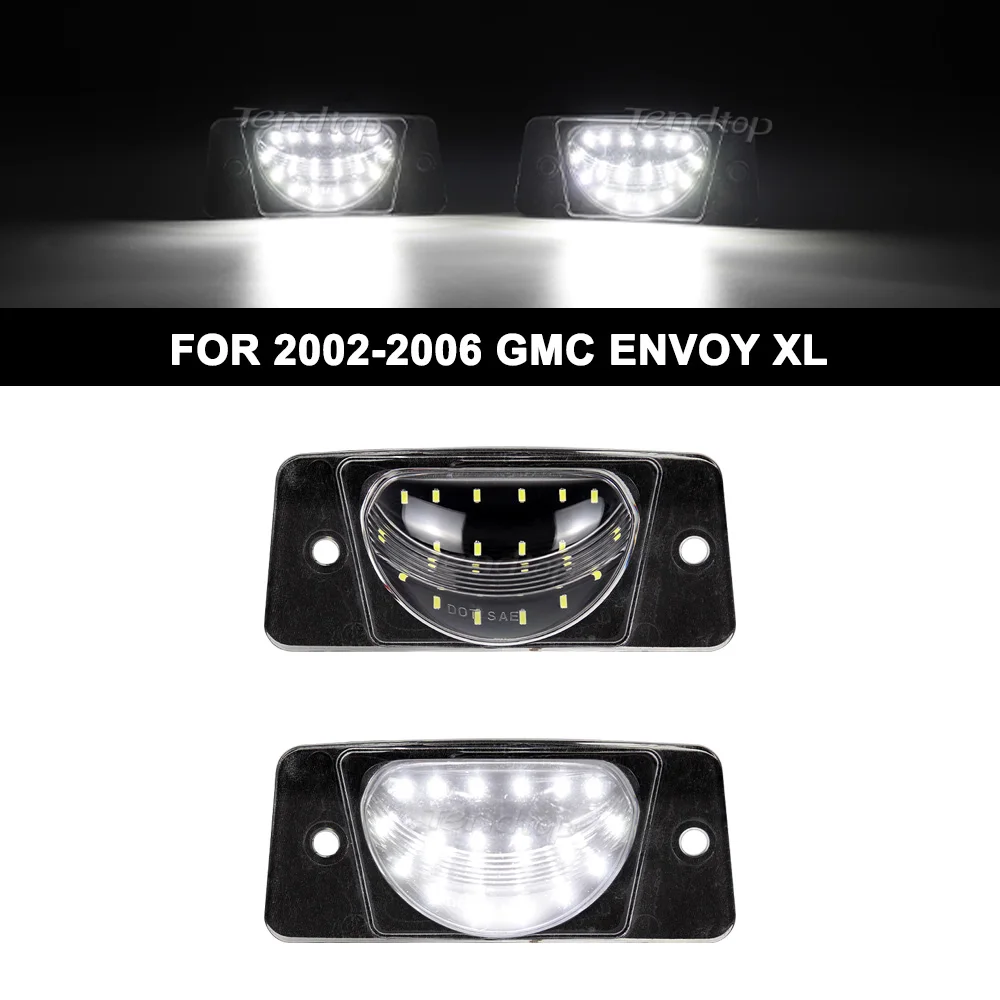 

2Pcs LED License Plate Light for Chverolet Trailblazer GMC Enovoy 2002-2009 Oldsmobile Bravada 2002-2004