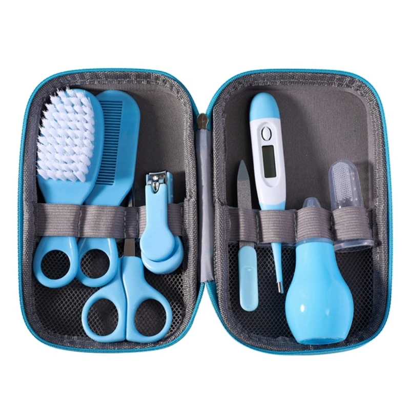 Kit de soins de santé pour nouveau-né, ensemble d'outils de soins de santé pour bébé, kit 8 en 1 avec étui portable