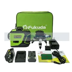 Fukuda Laser 3D12 line level meter wall sticking instrument flat water infrared high-precision 93T automatic wire bonding green