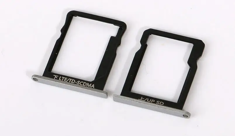 100% Genuine Sim &  Card Tray Holder for Huawei Ascend P7 Sim Card Slot Tray reader Adapter gray color Replacement repair image 2