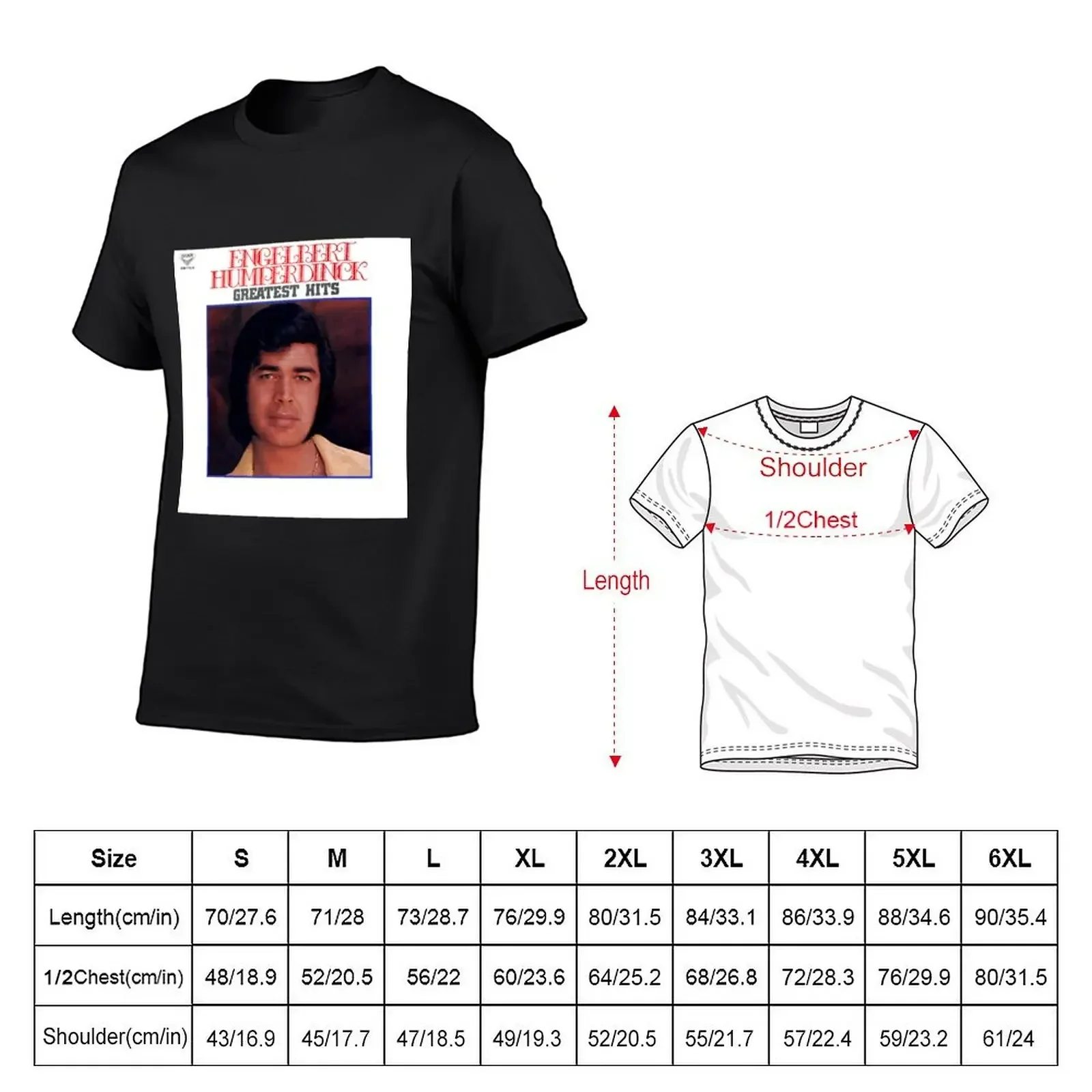 Engelbert Humperdinck greatest hits 3 T-Shirt designer shirts quick-drying boys animal print for a boy oversized t shirt men