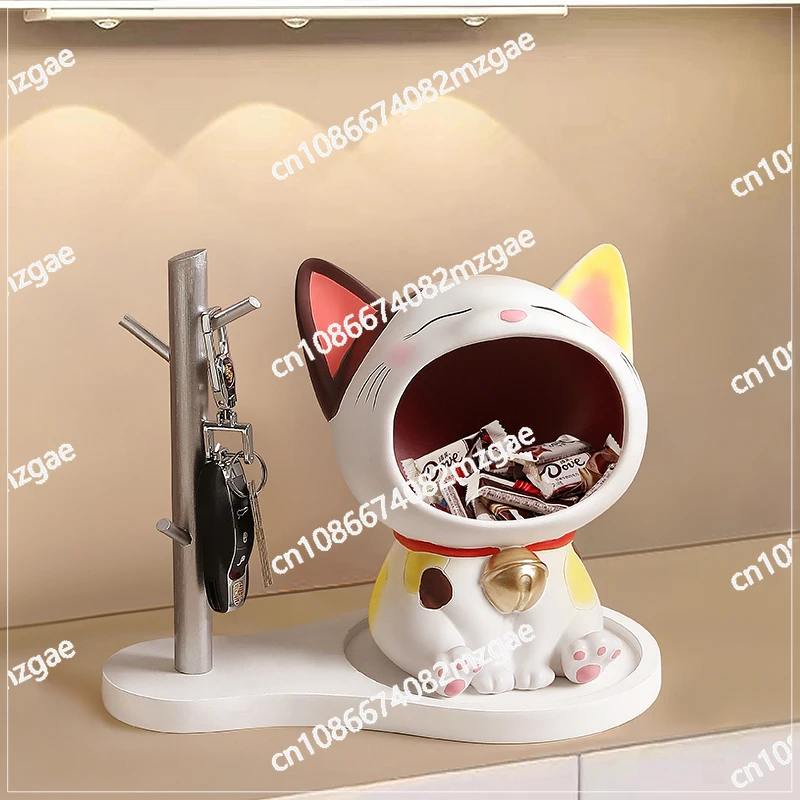 

Lucky cat key storage ornament entrance rack