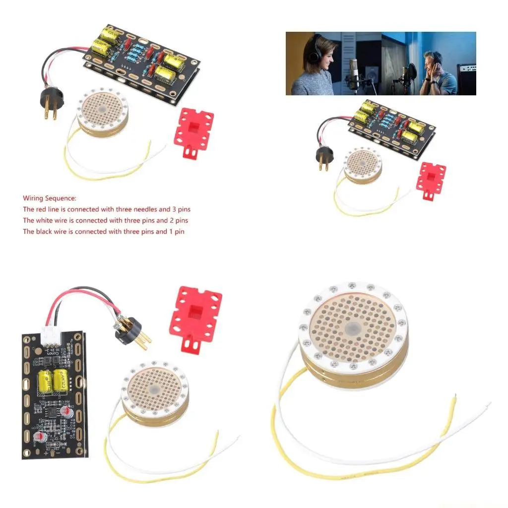 

F62C 34-мм сердечники конденсаторного микрофона, сердечники картриджей с прозрачным звуком, головка звукоснимателя с модулем