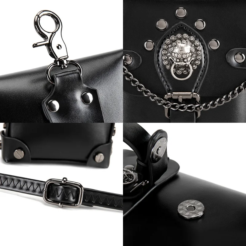 المرأة الجديدة حقيبة كتف جلدية فاسق ريترو امرأة حقيبة كروسبودي عادية أنثى حقيبة الهاتف المحمول للنساء #2