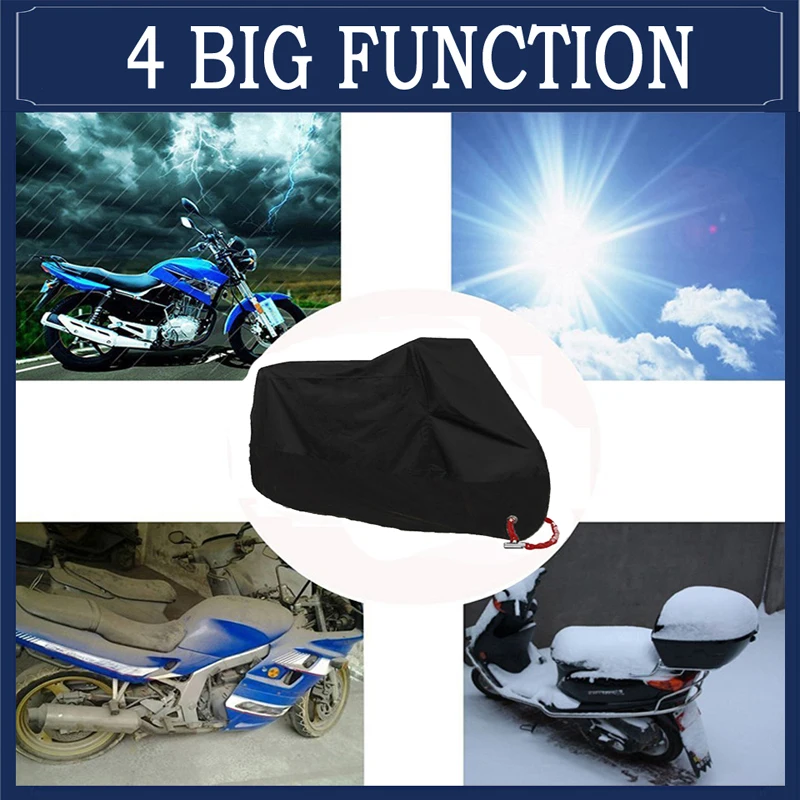 جديد غطاء دراجة نارية مقاوم للماء الغبار UV واقية كل موسم في الهواء الطلق موتو سكوتر غطاء للمطر M-4XL 2025