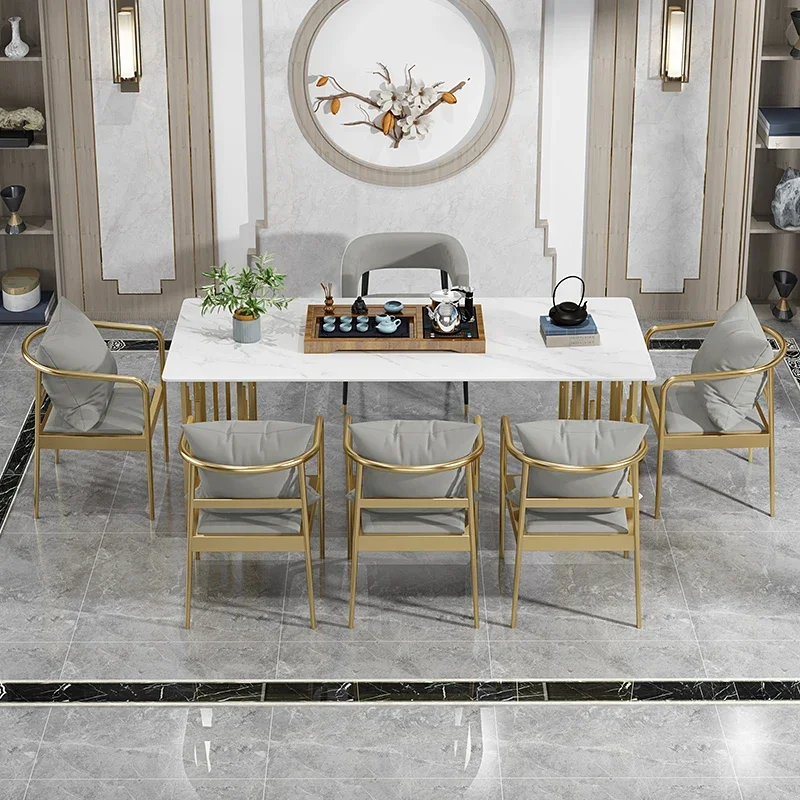 Office Modern Dining Table Grey Newclassic Nail Apartment Hotel Coffee Tables Center Balcony Mesas De Jantar Library Furniture