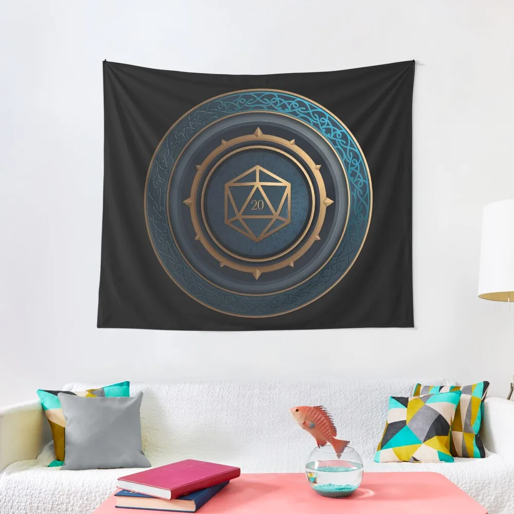 

Fantasy Roleplaying Abstract D20 Dice Tapestry Custom Decor For Bedroom Tapestry