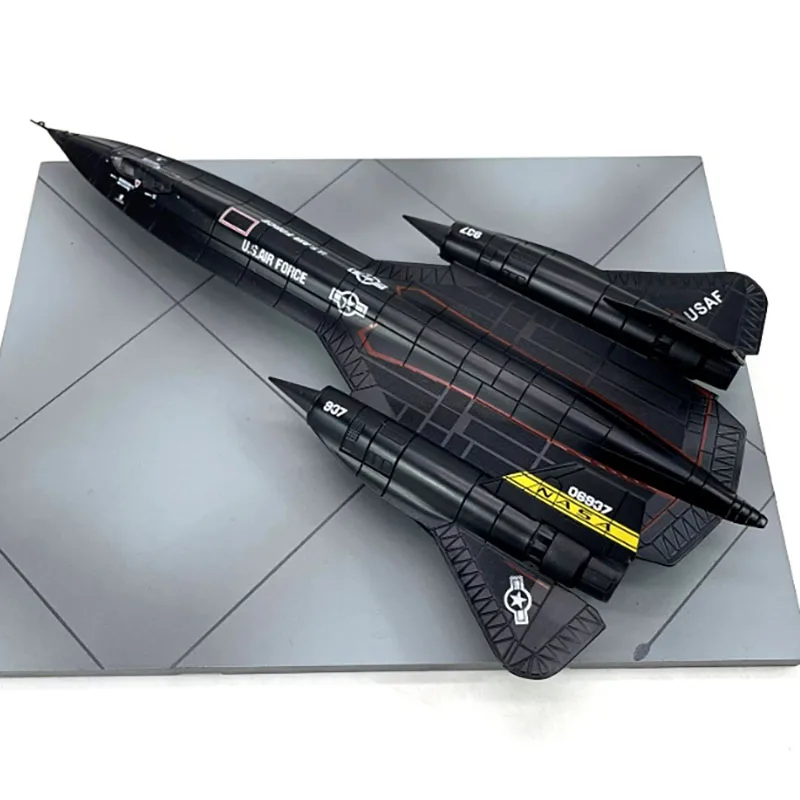 Die Cast America 1:144 Scales Fighter Aircraft Model Alloy US SR71 Blackbird High Altitude Reconnaissance Plane Model Simulation