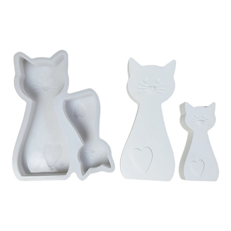 

Silicone Moulds Cats Molds Handmade Epoxy Resin Molds Ornament Plasters Molds Animal Castings Molds Soap Molds