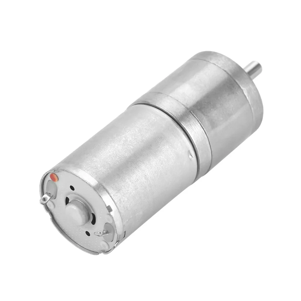 Micro 12V DC Metal Gear Motor Low Speed 25mm Diameter Geared Motor 25GA-370 3.5W Electric Motor For Robot