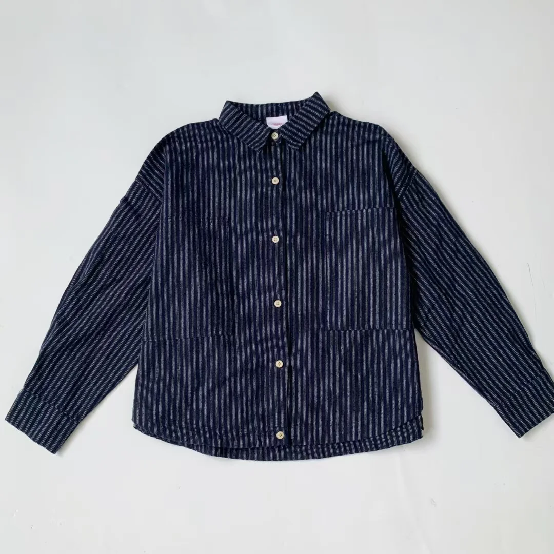 DANTON Japanese-style oversized shirt, lazy style, made of cotton, doesn't shrink, machine washable