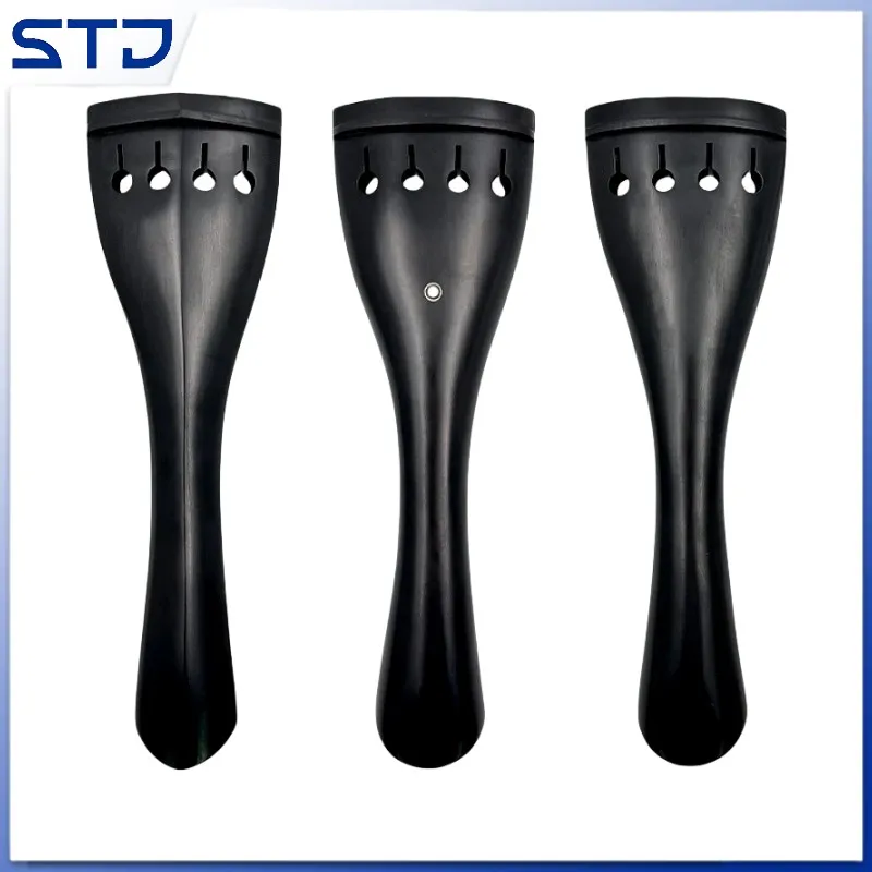 1pcs good Ebony 3/4 4/4 Double Bass Upright Bass Tailpiece + Endline Tailgut Tailcord,bass parts