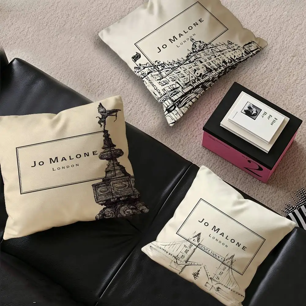 J-Jo M-Malone LOGO Модный дизайн наволочки для подушки, декоративная наволочка, праздничный декор.