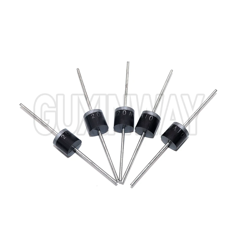 20ชิ้น6A10 10A10 20A10วงจรเรียงกระแสไดโอด6A 10A 20A 1000โวลต์R-6