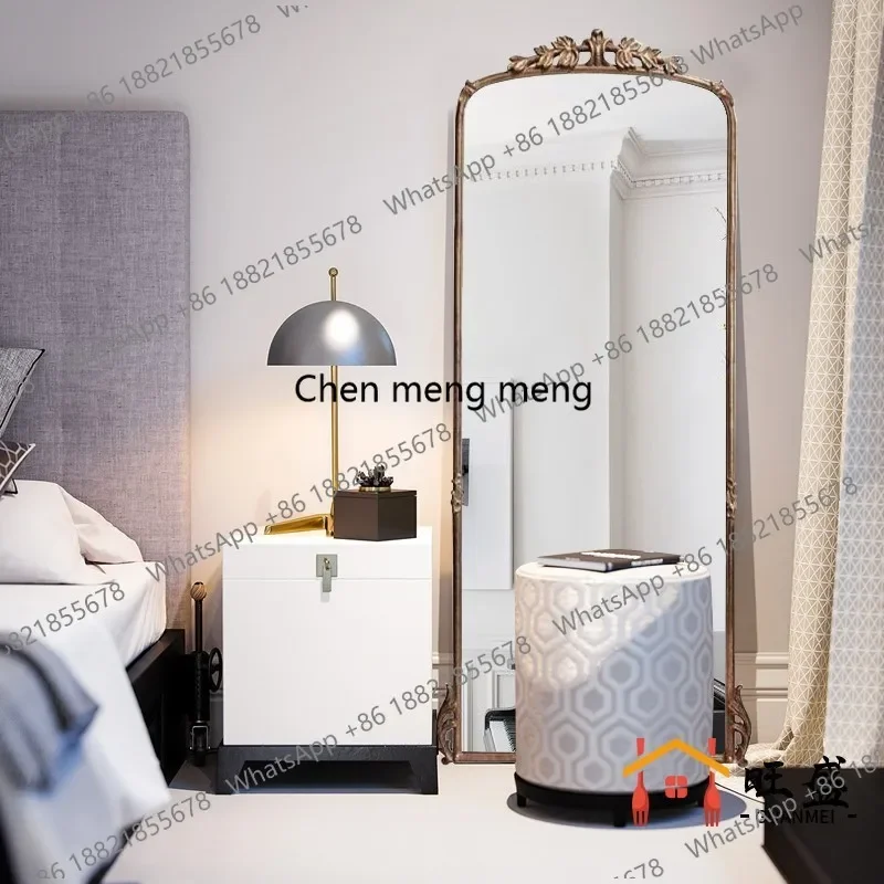 

Зеркало в полный рост F150Retro для спальни, в американском и европейском стиле с резьбой, для прихожей, французское напольное зеркало от пола до потолка.