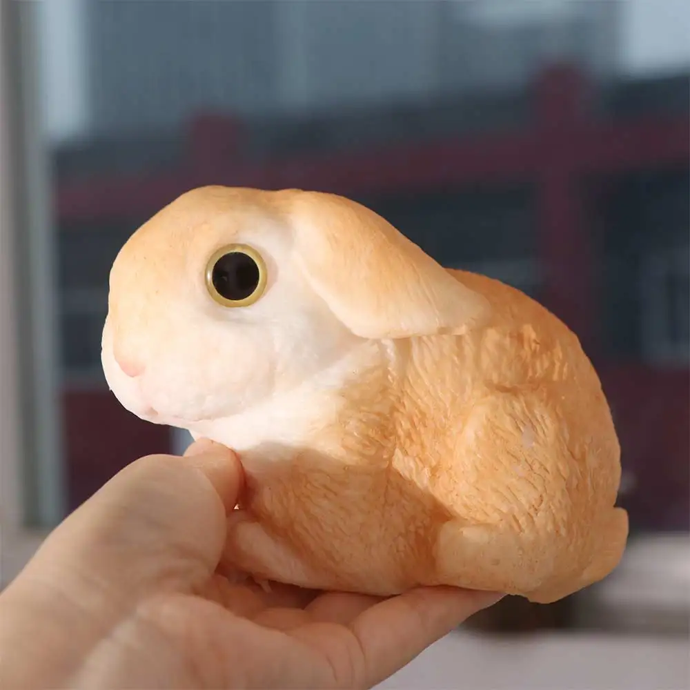 Grand lapin à rebond lent amusant, jouet à presser, Simulation d'animal de dessin animé, jouets à presser, lapin doux coloré, jouet Fidget pour le bureau